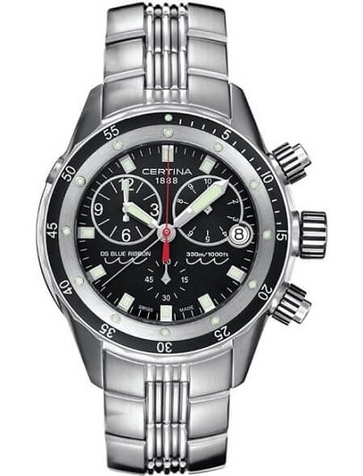 שעון לגבר סרטינה CERTINA C007.417.11.051.00 כסוף לוח שחור