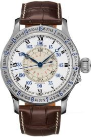 שעון לגבר יוקרתי לונגין - LONGINES L2.678.4.11.0 כסוף לוח לבן רצועה חומה