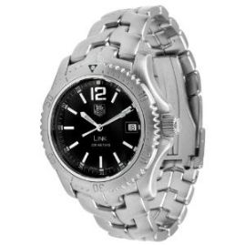 שעון לגבר יוקרתי טאג הייר TAG HEUER WT1110.BA0550 LINK כסוף לוח שחור