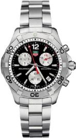 שעון לגבר יוקרתי טאג הייר TAG HEUER CAF1110.BA0804 AQUARACER כסוף לוח שחור