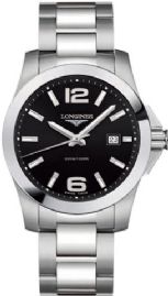 שעון לגבר יוקרתי לונג'ין LONGINES L3.759.4.58.6 כסוף לוח שחור