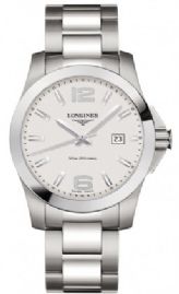 שעון לגבר יוקרתי לונג'ין LONGINES L3.759.4.76.6 כסוף לוח לבן