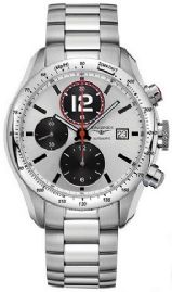 שעון לגבר יוקרתי לונג'ין LONGINES L3.636.4.76.6 כסוף לוח לבן