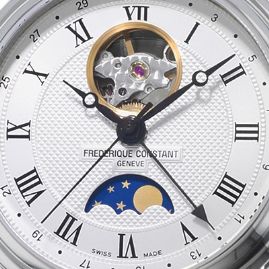 שעון לגבר יוקרתי פרדריק קונסטנט FREDERIQUE CONSTANT FC-335MC4P6B2 כסוף לוח לבן