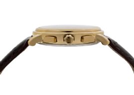 שעון לגבר יוקרתי פרדריק קונסטנט FREDERIQUE CONSTANT FC-292MC4P5 מוזהב לוח לבן רצועה חומה