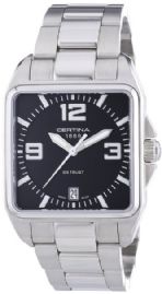שעון לגבר סרטינה CERTINA C019.510.11.057.00 כסוף מרובע לוח שחור