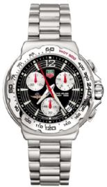 שעון לגבר יוקרתי טאג הייר TAG HEUER CAC111.BA0850 FORMULA1 כסוף לוח שחור