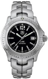שעון לגבר יוקרתי טאג הייר TAG HEUER WT1110.BA0550 LINK כסוף לוח שחור