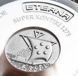 שעון לגבר יוקרתי אטרנה ETERNA 1273.41.40.1718 כסוף לוח שחור
