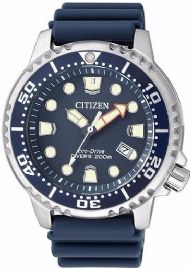 שעון לגבר סיטיזן CITIZEN BN0151-17L כסוף לוח כחול רצועה כחולה