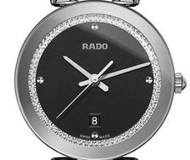 שעון לאישה יוקרתי ראדו RADO R48874153 כסוף לוח שחור