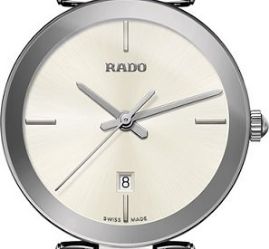 שעון לגבר לאישה יוקרתי ראדו RADO R48874013 כסוף לוח לבן