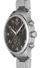 שעון לגבר טיסו TISSOT T1166171105701 כסוף לוח שחור-אפור