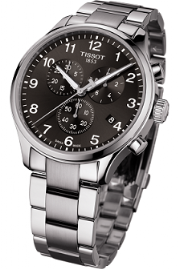 שעון לגבר טיסו TISSOT T1166171105701 כסוף לוח שחור-אפור