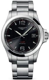 שעון לגבר יוקרתי לונגין LONGINES L3.726.4.56.6 כסוף לוח שחור