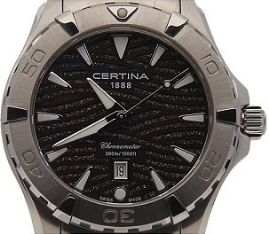 שעון לאישה סרטינה CERTINA C032.251.11.051.09 כסוף לוח שחור