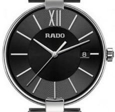 שעון לגבר לאישה יוקרתי ראדו RADO R38524015 כסוף לוח שחור