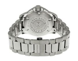שעון לגבר יוקרתי לונג'ין LONGINES L3.660.4.56.6 כסוף לוח שחור