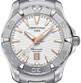 שעון לאישה סרטינה CERTINA C032.251.11.011.01 כסוף לוח לבן