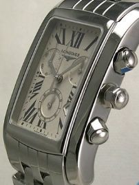 שעון לגבר יוקרתי לונגין LONGINES L5.680.4.71.6 כסוף מלבני לוח לבן