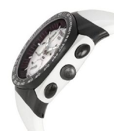 שעון לאישה גבר טיסו TISSOT T0104171711101 לוח לבן רצועה לבנה