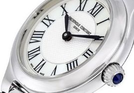שעון לאישה יוקרתי פרדריק קונסטנט FREDERIQUE CONSTANT FC-200M1ER32B כסוף לוח לבן