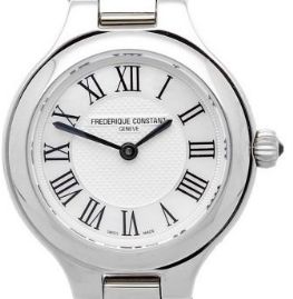 שעון לאישה יוקרתי פרדריק קונסטנט FREDERIQUE CONSTANT FC-200M1ER32B כסוף לוח לבן
