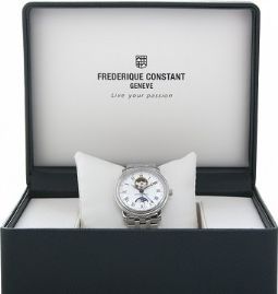 שעון לגבר יוקרתי פרדריק קונסטנט FREDERIQUE CONSTANT FC-335MC4P6B2 כסוף לוח לבן