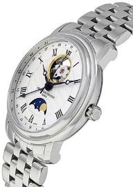 שעון לגבר יוקרתי פרדריק קונסטנט FREDERIQUE CONSTANT FC-335MC4P6B2 כסוף לוח לבן