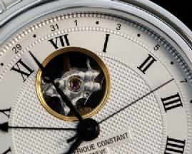 שעון לגבר יוקרתי פרדריק קונסטנט FREDERIQUE CONSTANT FC-335MC4P6B2 כסוף לוח לבן
