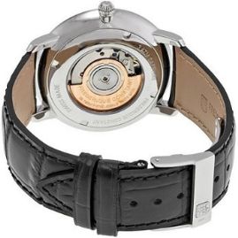 שעון לגבר יוקרתי פרדריק קונסטנט FREDERIQUE CONSTANT FC-306S4S6 כסוף לוח לבן רצועה שחורה