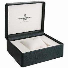 שעון לגבר יוקרתי פרדריק קונסטנט FREDERIQUE CONSTANT FC-306S4S6 כסוף לוח לבן רצועה שחורה