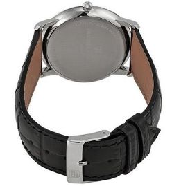 שעון לגבר יוקרתי פרדריק קונסטנט FREDERIQUE CONSTANT FC-245M5S6 כסוף לוח לבן רצועה שחורה