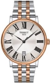 שעון לגבר טיסו TISSOT T1224102203300 כסוף מוזהב לוח לבן