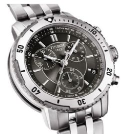 שעון לגבר טיסו TISSOT T0674171105101 כסוף לוח שחור