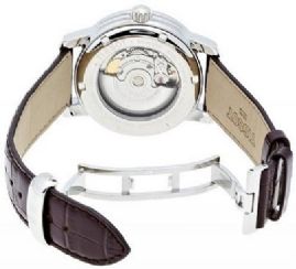 שעון לגבר טיסו TISSOT T0144301603700 לוח לבן רצועה חומה