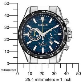 שעון לגבר סיטיזן CITIZEN CA4444-82L טיטניום כסוף לוח כחול
