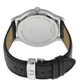 שעון לגבר טיסו TISSOT T0636101605800 כסוף לוח שחור רצועה שחורה