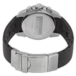 שעון לגבר סרטינה CERTINA C016.417.17.057.00 כסוף לוח שחור רצועה שחורה