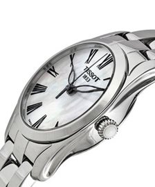 שעון לאישה טיסו TISSOT T1122101111300 כסוף לוח לבן