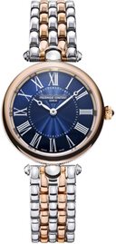 שעון לאישה יוקרתי פרדריק קונסטנט FREDERIQUE CONSTANT FC-200MPN2AR2B מוזהב כסוף לוח כחול