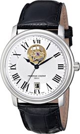שעון לגבר יוקרתי פרדריק קונסטנט FREDERIQUE CONSTANT FC-315M4P6 מוזהב לוח לבן רצועה חומה