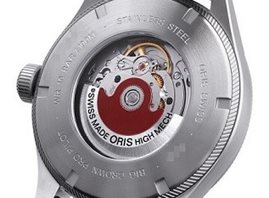 שעון לגבר יוקרתי אוריס ORIS 0175277604065 0752208L כסוף לוח שחור רצועה שחורה