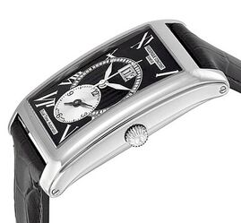 שעון לגבר יוקרתי פרדריק קונסטנט FREDERIQUE CONSTANT FC-325BS4C26 כםוף לוח שחור רצועה שחורה
