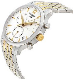 שעון לגבר טיסו TISSOT T0636172203700 כסוף מוזהב לוח לבן